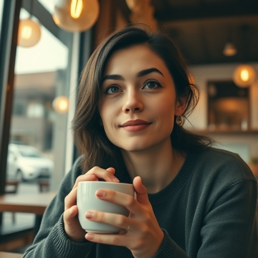 Lost in Thought: A Moment of Calm at the Cafe