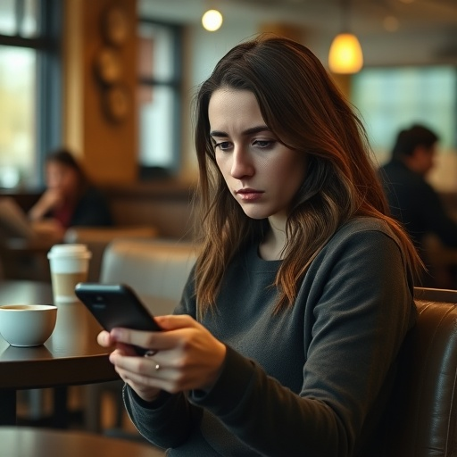 Lost in Thought: A Moment of Pensive Loneliness in a Dimly Lit Cafe