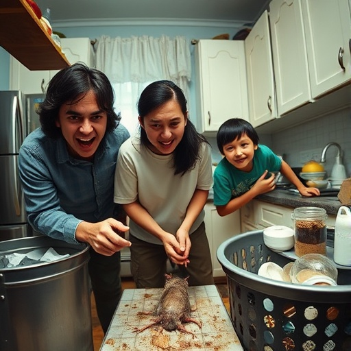 Unexpected Guest: A Rat Crashes Family Kitchen Fun