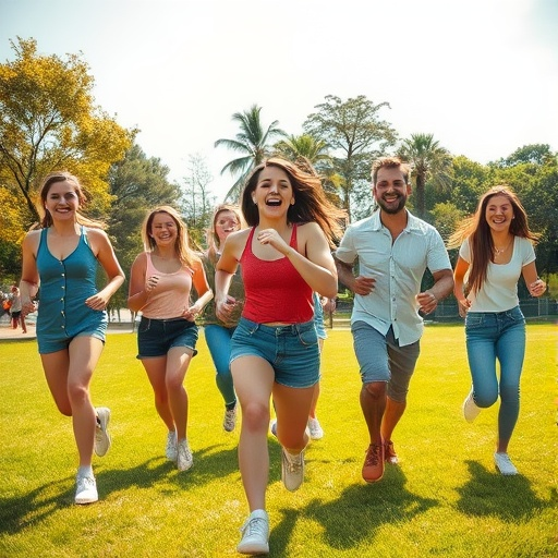 Youthful Joy in a Sun-Drenched Field