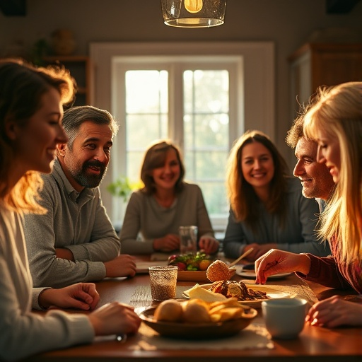 Intimate Gathering: Friends Share Laughter and Connection