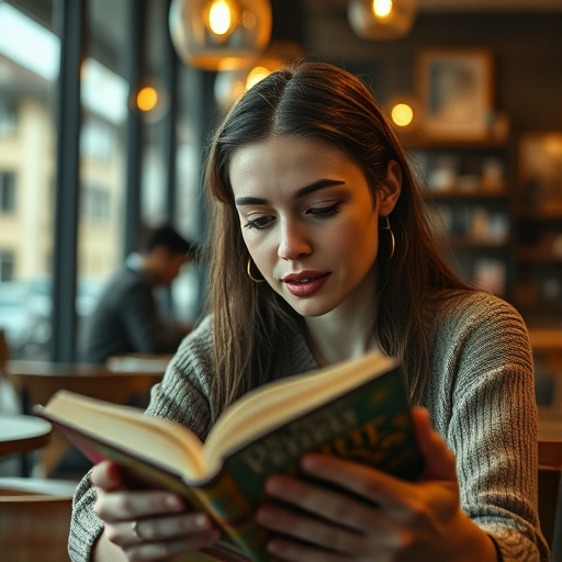 Lost in the Pages: A Moment of Tranquility at the Cafe