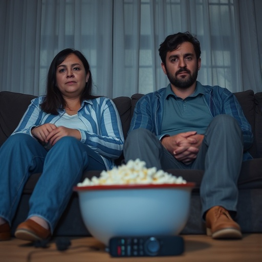 Cozy Night In: Couple Relaxing on the Couch