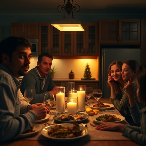 Candlelit Dinner: A Gathering of Friends