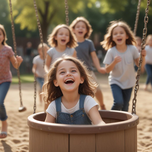 Pure Joy on the Swing Set