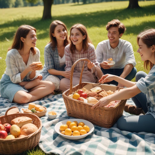 Sunny Day Picnic with Friends