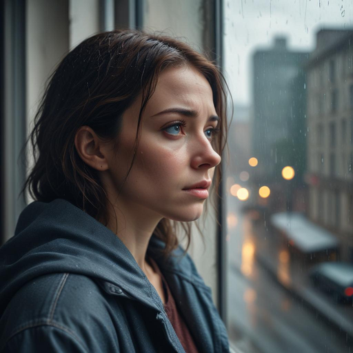 Lost in the Rain: A Moment of Melancholy