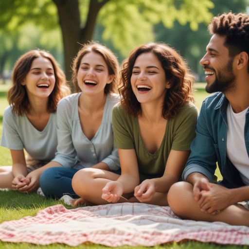 Laughter and Sunshine: Friends Enjoying a Perfect Day