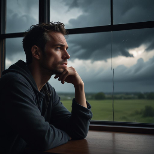 Lost in Thought, Under a Gloomy Sky