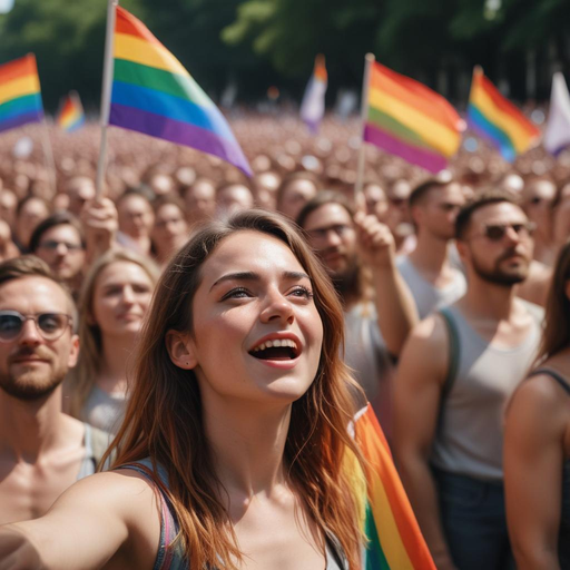 Pride Flag Flies High, Hope Shines Bright