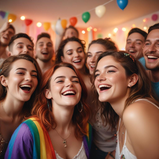 Friends Gather for a Night of Laughter and Joy