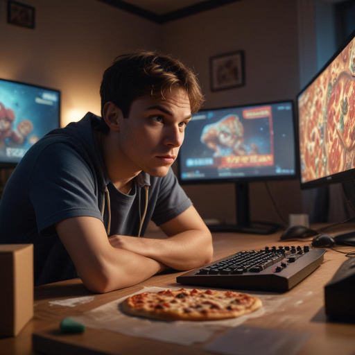 Lost in the Code, Fueled by Pizza