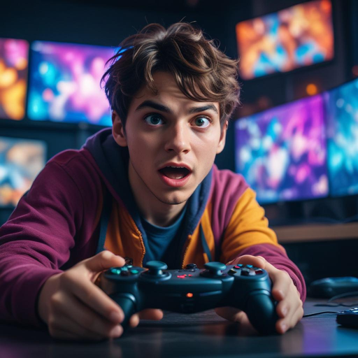 The Thrill of Victory: Capturing the Intensity of a Gamer’s Moment