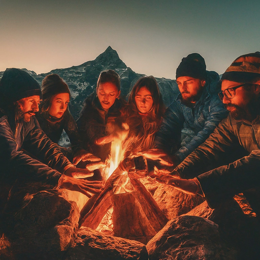 Campfire Tales Under the Mountain Stars