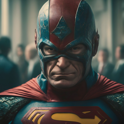 Superhero Close-Up: Intensity in the City