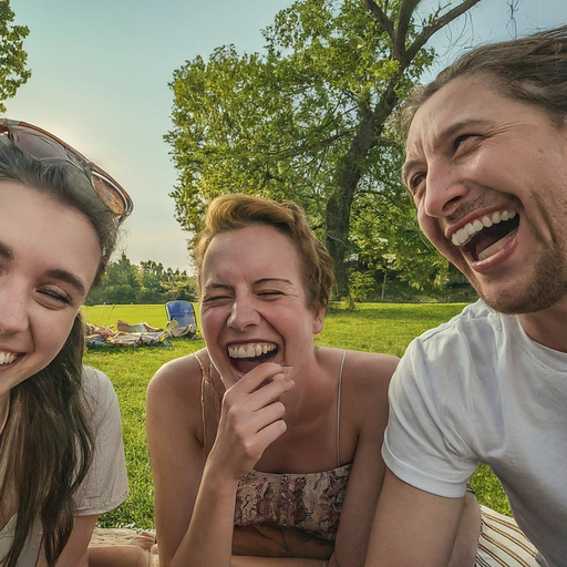 Sun-Kissed Laughter: Capturing Joy in a Park