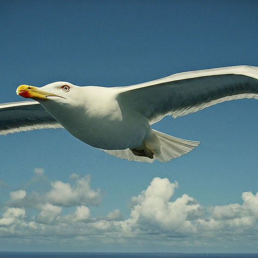 Seagull Soaring: A Moment of Serenity