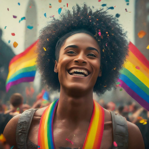 Afro-Powered Joy: A Celebration in Confetti