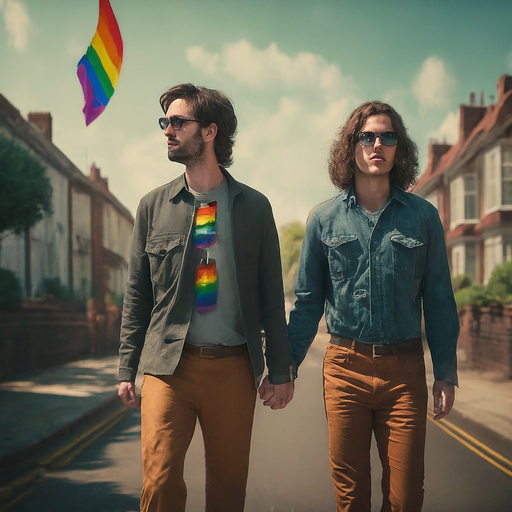 Love and Pride on Display in a Suburban Street