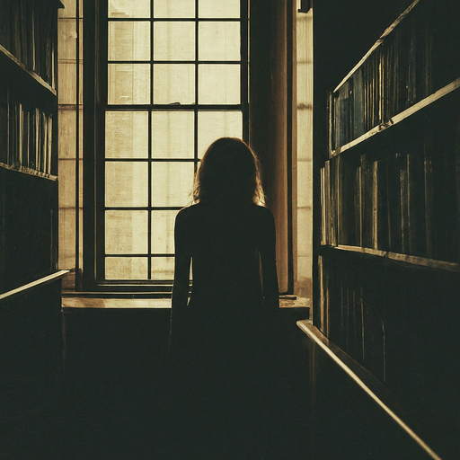 Silhouetted Mystery: A Woman’s Contemplative Gaze