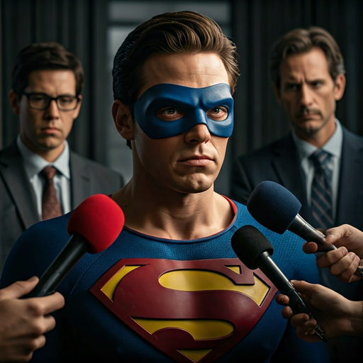 Superman Faces the Press Amidst Growing Tensions