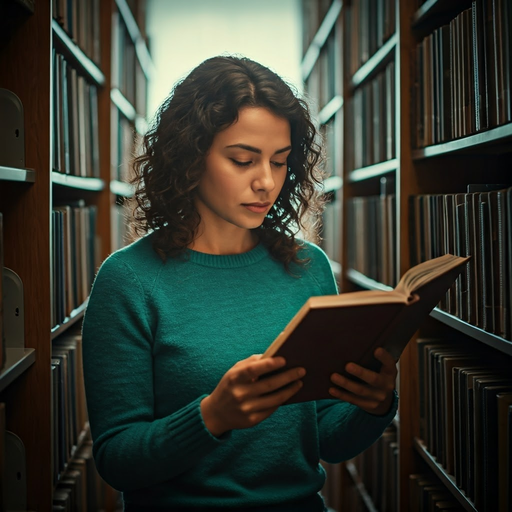 Lost in the Pages: A Moment of Tranquility in the Library