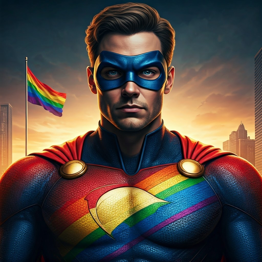 Superhero Stands for Hope and Inclusivity