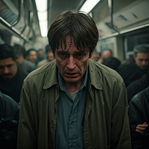 Lost in the Crowd: A Man’s Anxiety in the Subway