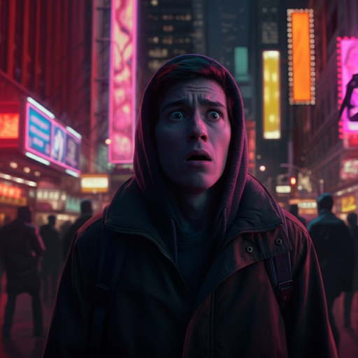 Lost in the Neon Maze: A Man’s Shocking Encounter in the City