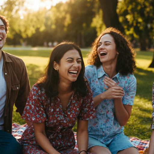 Sunny Day Picnic Vibes: Friends, Laughter, and Joy