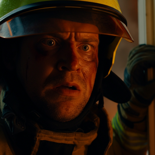 The Face of Fear: Firefighter’s Distress in the Heart of the Blaze