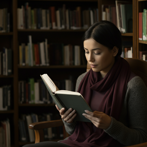 Lost in the Pages: A Moment of Tranquility in the Library