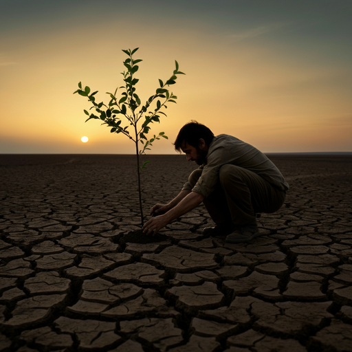 One Man, One Tree, A Hopeful Stand Against Desolation