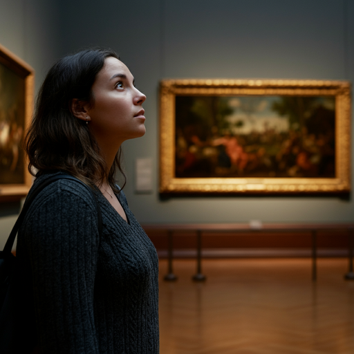 Lost in Art: A Moment of Contemplation