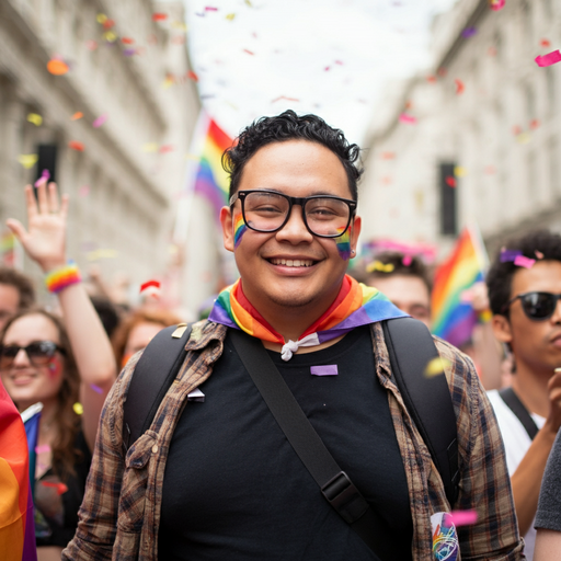 Rainbow Smiles and Confetti: Capturing the Joy of Pride