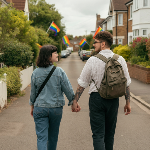 Love and Pride Walk Hand-in-Hand