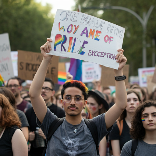 Pride Flag Flies High at Vibrant Parade