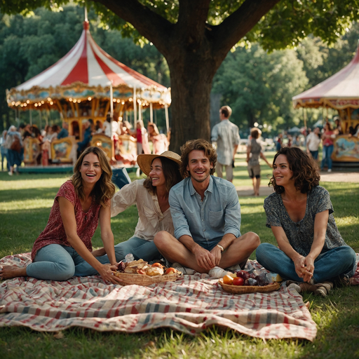 Sunny Day Picnic with Friends