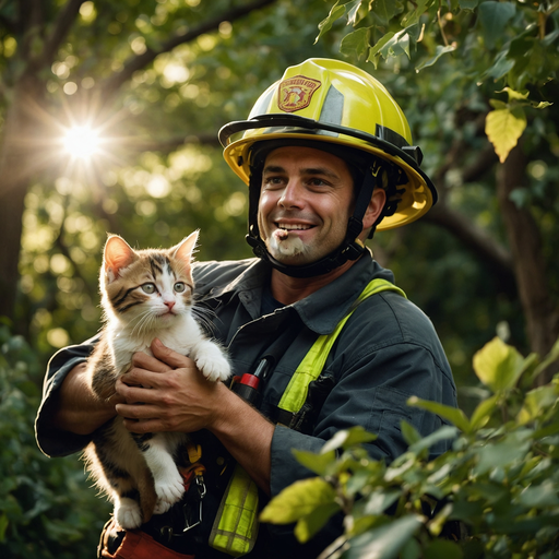 Firefighter Finds Furry Friend: A Heartwarming Rescue in the Forest