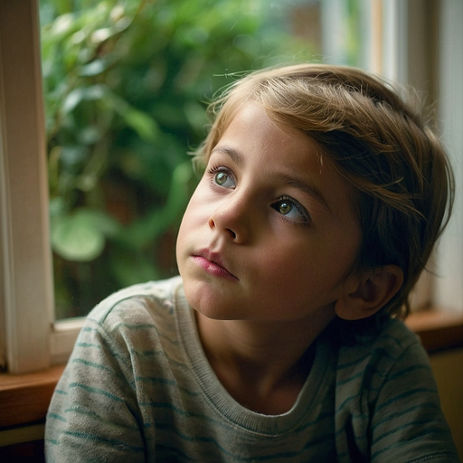 Lost in Thought: A Boy’s Moment of Contemplation