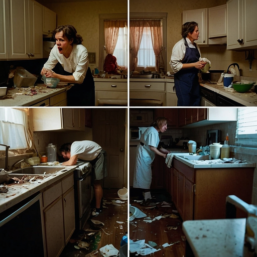 Chaos in the Kitchen: Cleaning Up After a Wild Night