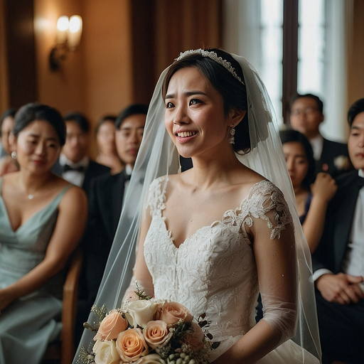 Radiant Bride Basking in the Joy of Her Special Day