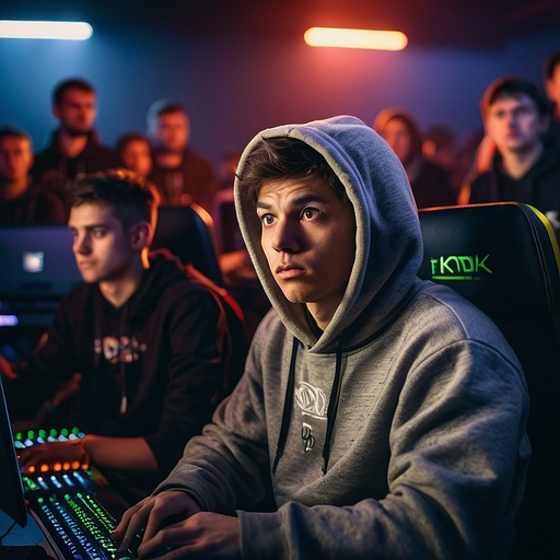 The Gamer’s Focus: A Moment of Intensity