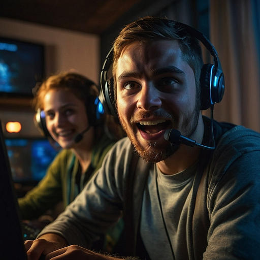 Gaming Night: Smiles, Headsets, and a Whole Lot of Fun