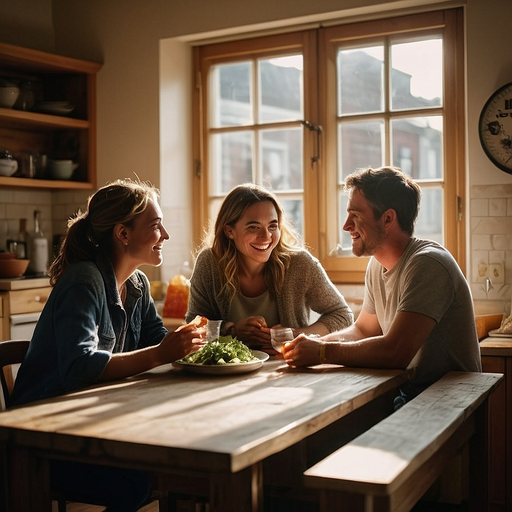 Laughter and Light: Friends Share a Moment of Joy