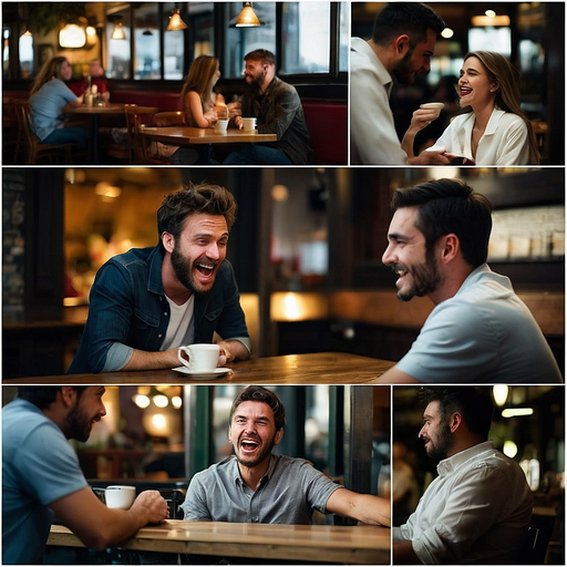 Moments of Joy: A Collage of Cafe Conversations