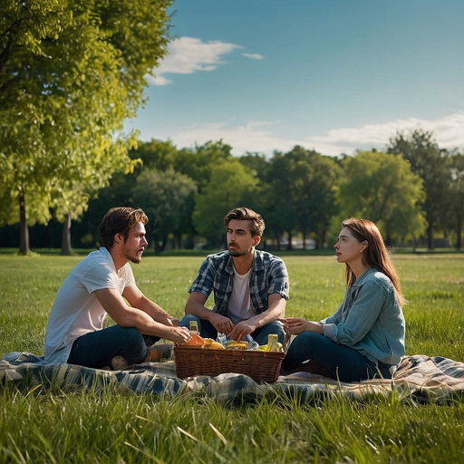 Sunny Day Picnic with Friends