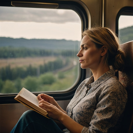 Lost in Thought: A Moment of Contemplation on the Train