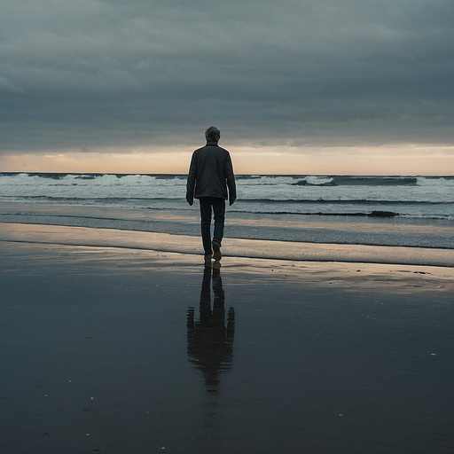 Solitude by the Stormy Sea