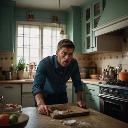 What’s Up There? Man’s Reaction in Kitchen Sparks Curiosity